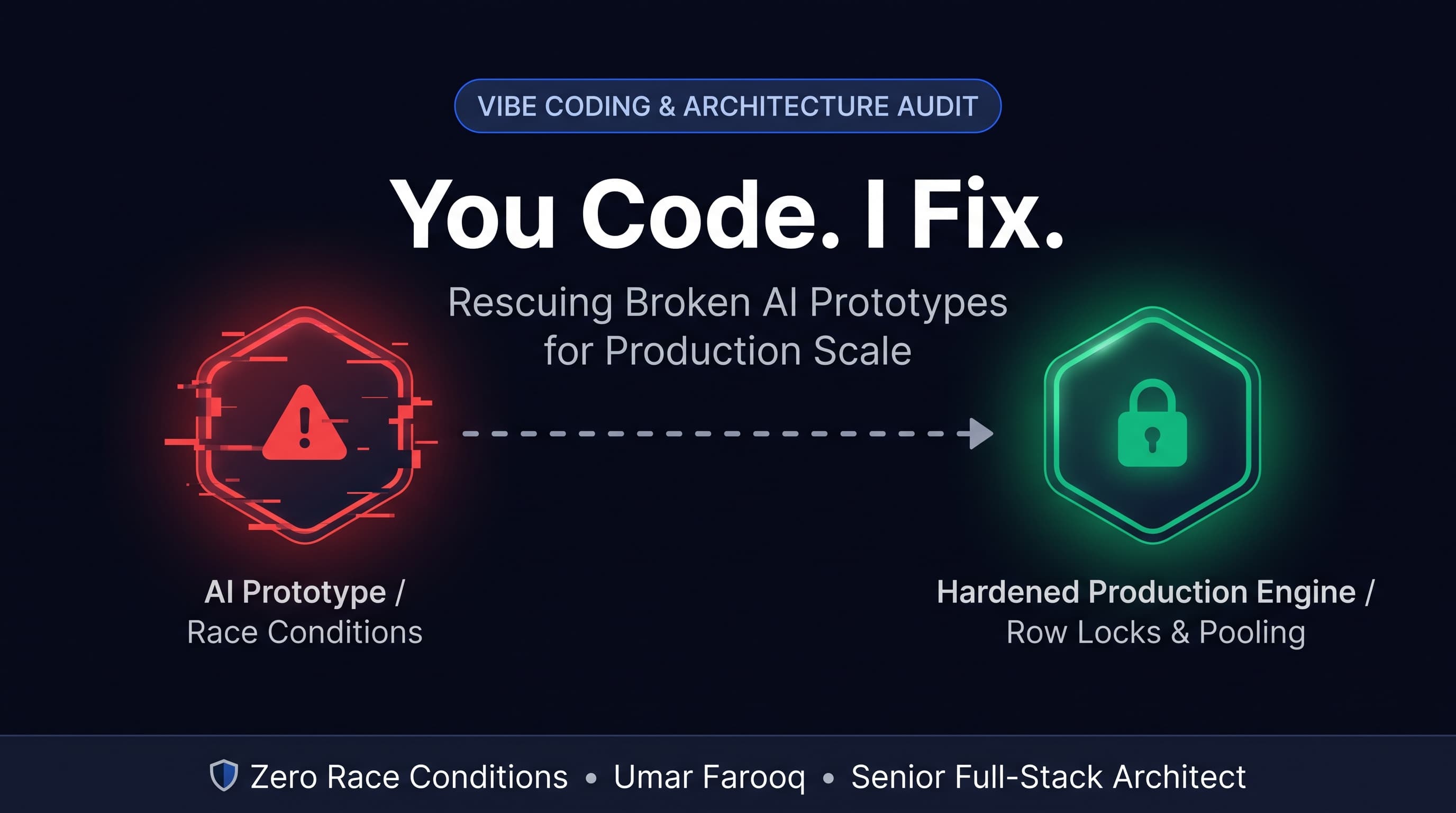 You Code. I Fix. Fixing a Vibe-Coded Application