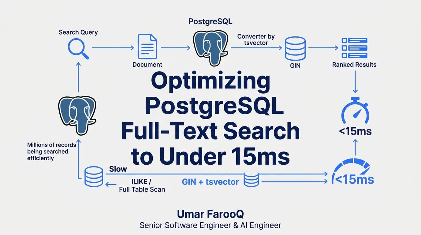 Optimizing PostgreSQL Full-Text Search to Under 15ms